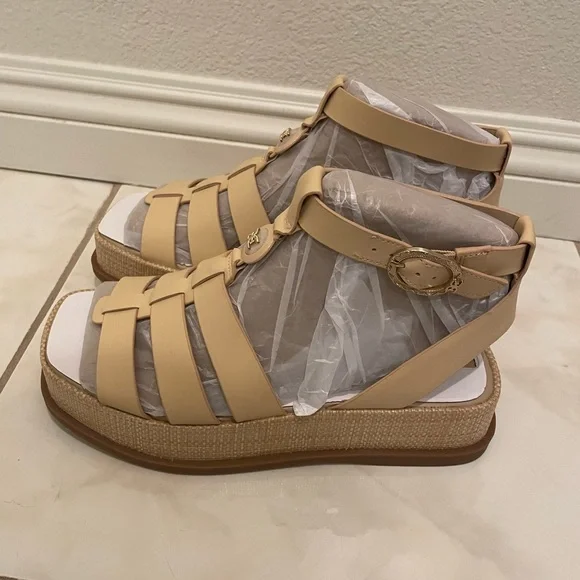 NWOT Sam Edelman Naima Women's Sandals & Flip Flops Open Toe Wedges 8.5​​​ - Picture 2 of 8